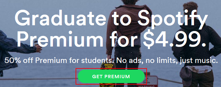 How to get free spotify for students